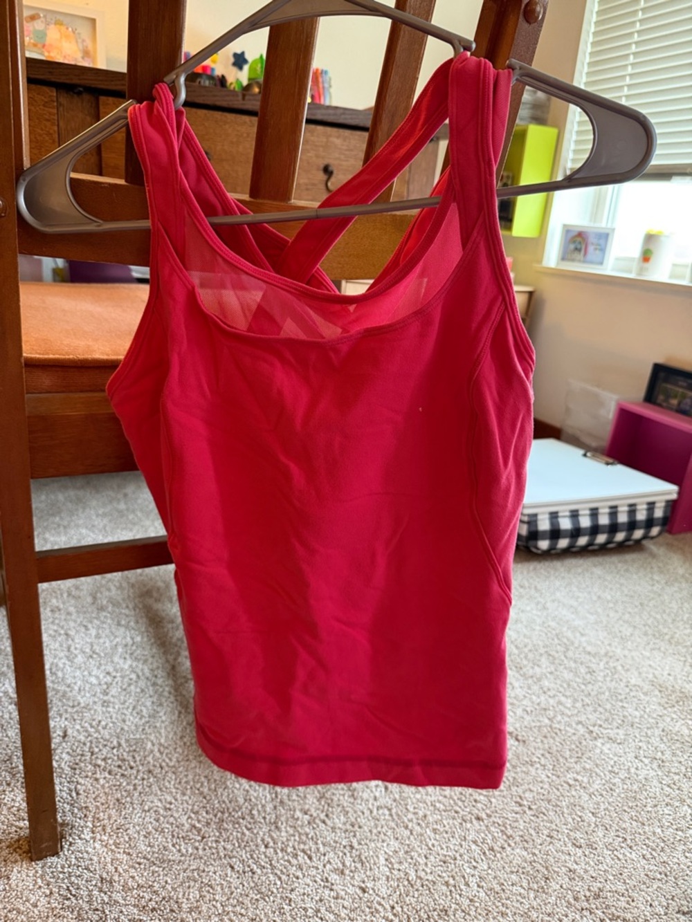 lululemon athletica Raspberry Pink Mesh-Back Tank
